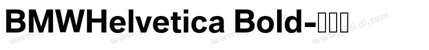 BMWHelvetica Bold字体转换